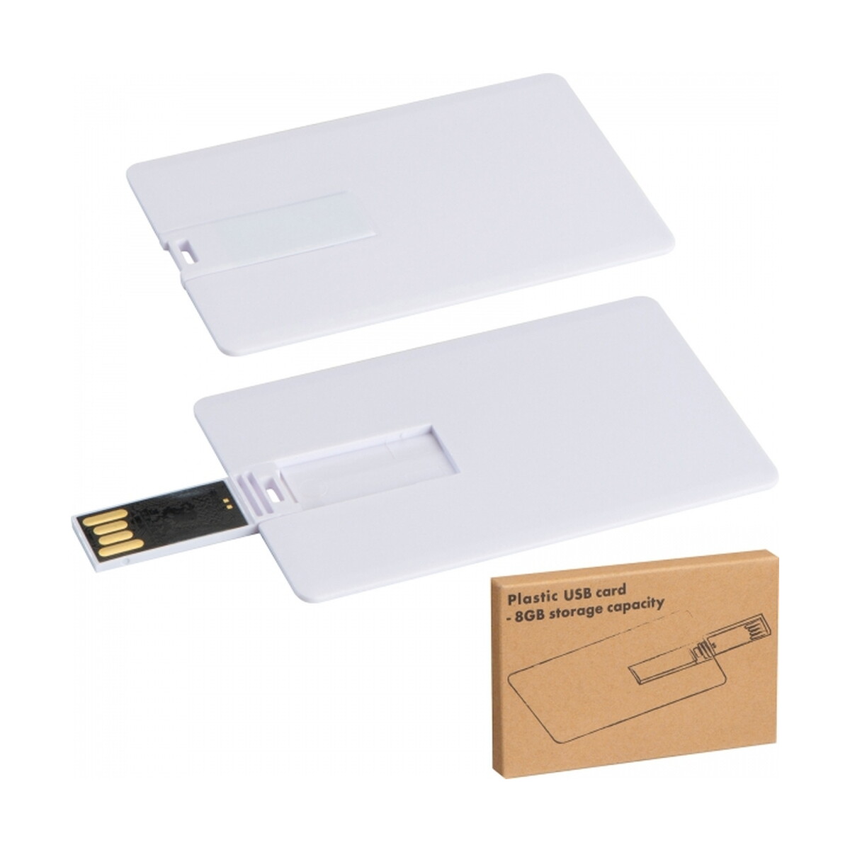 Pendrive plastikowy karta 8GB 2.0 LEONA pendrive-plastikowy-karta-8gb-2033606